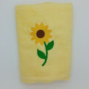 *Discount* 2 Pcs Sunflowers Hand Towels Bright Yellow Bathroom Decor 14x29 Inch